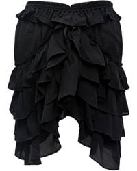 Isabel Marant - Ruffled Mini Skirt - Lyst