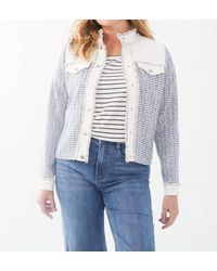 Fdj - Margot Mixed Media Jacket - Lyst