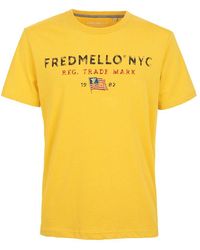 Fred Mello - Yellow Cotton T - Lyst