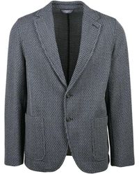 Circolo 1901 - Rounded Blazer With Houndstooth Pattern And Tailored Fit - Lyst