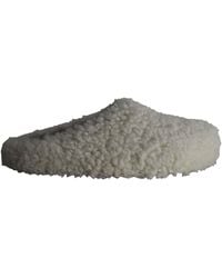 Marni - Sabot Round-Toe Shearling Mules - Lyst