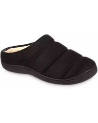 Isotoner - Microsuede Puffer Eco Comfort Clog Slipper - Lyst