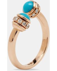Piaget - Possession Turquoise Diamond 18k Rose Ring - Lyst
