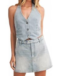 Mustard Seed - Denim Halter Neck Vest - Lyst
