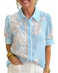 Aapparella - Floral Ric Rac Top - Lyst