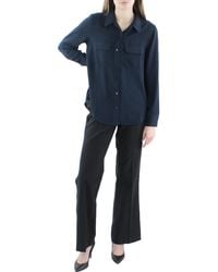 Alfani - Collared Long Sleeve Button-down Top - Lyst