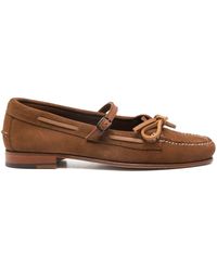 Hereu - Lorea Suede Leather Loafers - Lyst