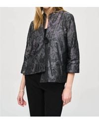 Joseph Ribkoff - Floral Print Asymmetric Swing Jacket - Lyst