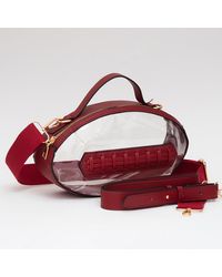 Fashnzfab - Football Shaped Transparent Crossbody Bag - Lyst