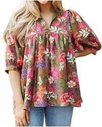 marie - Hayes Puff Sleeve Tunic Top - Lyst