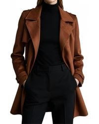 Tahari - Faux Leather Jacket - Lyst