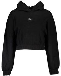 Calvin Klein - Elegant Long-sleeved Hooded Sweater - Lyst