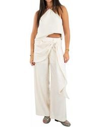 WHITEROOM+CACTUS - Briar Woven Tie Pants - Lyst