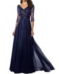 Montage by Mon Cheri - Diamond Chiffon A-Line Gown - Lyst