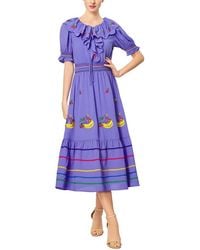 BRC By BURRYCO - Short Sleeve Midi Dress - Lyst