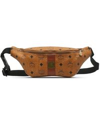 MCM - Visetos Leather Shoulder Bag (pre-owned) - Lyst