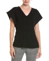 Anne Klein - Flutter Sleeve Princess Seam Top - Lyst
