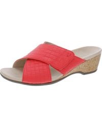 Vionic - Paradise Leticia Lzrd Open Toe Slip On Wedge Sandals - Lyst