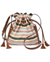 rayna drawstring crossbody fossil