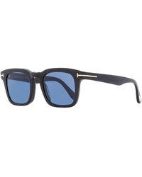 Tom Ford - Square Sunglasses Tf751 Dax 01v Black 50mm - Lyst