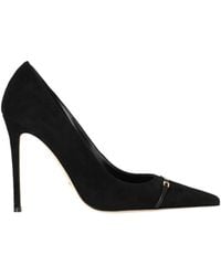 Elisabetta Franchi - Pointed-Toe High-Heeled Pumps With Metallic Accent - Lyst