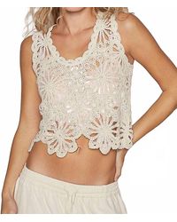 Pol - Natalie Crochet Tank Top - Lyst