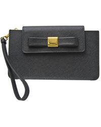 Prada - Ribbon Leather Clutch Bag (pre-owned) - Lyst