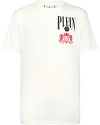 Philipp Plein - Jersey T-Shirt Round Neck Ss Racing Club - Lyst
