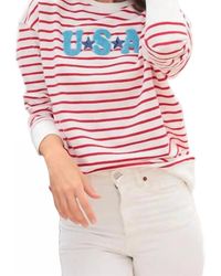 Shiraleah - Usa Stripe Crewneck Sweater - Lyst