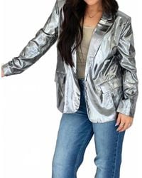 Layerz Clothing - Metallic Babe Blazer - Lyst