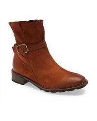 Paul Green - Denver Belted Biker Boots Suede Leather - Lyst