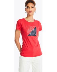 Nautica - Sustainably Crafted Heritage Foil Logo Graphic T-shirt - Lyst