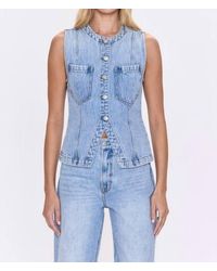 Pistola - Gia Fitted Collarless Vest - Lyst