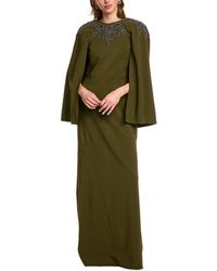 Marchesa - Crepe Maxi Dress - Lyst