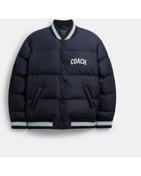 COACH - Varsity Down Jacket - Lyst