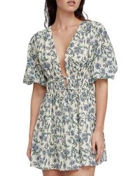 Significant Other - Cotton Floral Mini Dress - Lyst