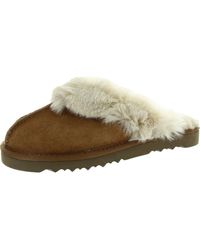 Style & Co. - Faux Fur Slide Slippers - Lyst