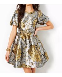 Lilly Pulitzer - Priyanka Short Sleeve Floral Jacquard Dress - Lyst
