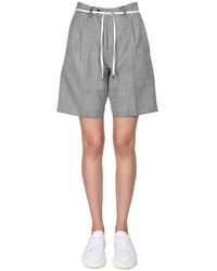 Aspesi - Stretch Flannel Bermuda Shorts - Lyst