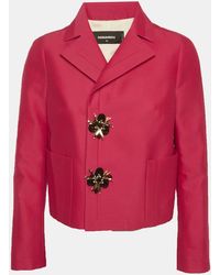 DSquared² - Silk Blend Regular Fit Blazer - Lyst
