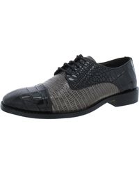 Stacy Adams - Talarico Leather Embossed Cap Toe Oxfords - Lyst