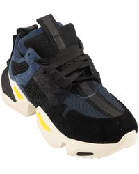 Unravel Project - Mesh Suede Sneakers - Black/navy - Lyst