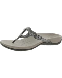 Vionic - Karina Patent Leather Slip On Thong Sandals - Lyst
