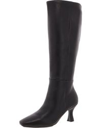 Anne Klein - Perfection Zipper Leather Knee-High Boots - Lyst