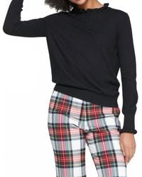 Vilagallo - Ruffle Neck Sweater - Lyst