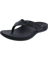 Vionic - Kalise Leather Slip On Thong Sandals - Lyst