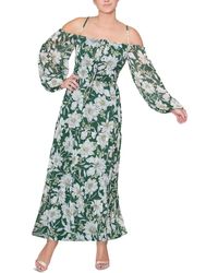 Rachel Roy - Chiffon Floral Maxi Dress - Lyst