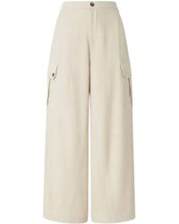 Pinko - Cotton Trousers - Lyst