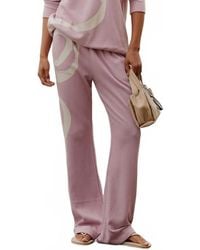 LoveShackFancy - Elma Lace Bow Sweatpants - Lyst