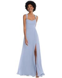 After Six - Contoured Wide Strap Sweetheart Maxi Dress - Lyst